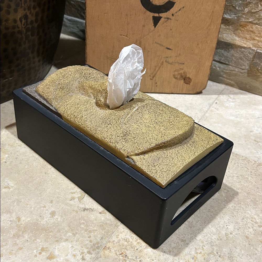 ROTARY HERO Vintage Moai Easter Island Face Tissue Box Cover - Picture 7 of 12